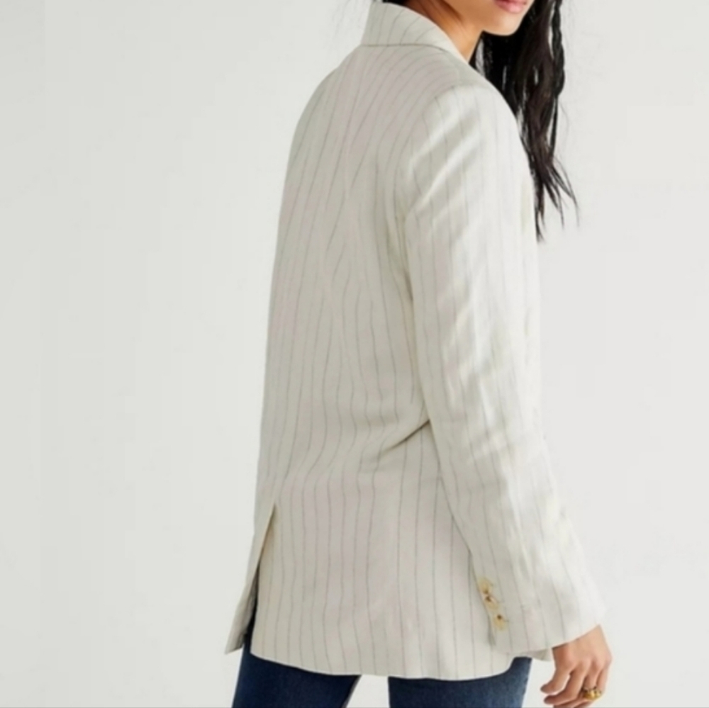 Free People Blazer Jacket Off-white NWOT - Picture 6 of 6